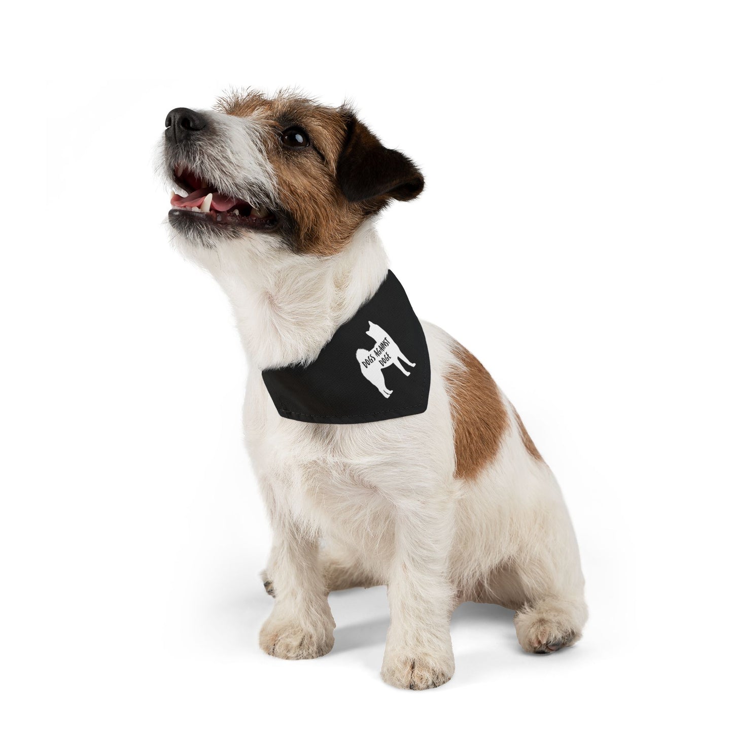 Black Dogs Against DOGE Shiba Inu Pet Bandana Collar