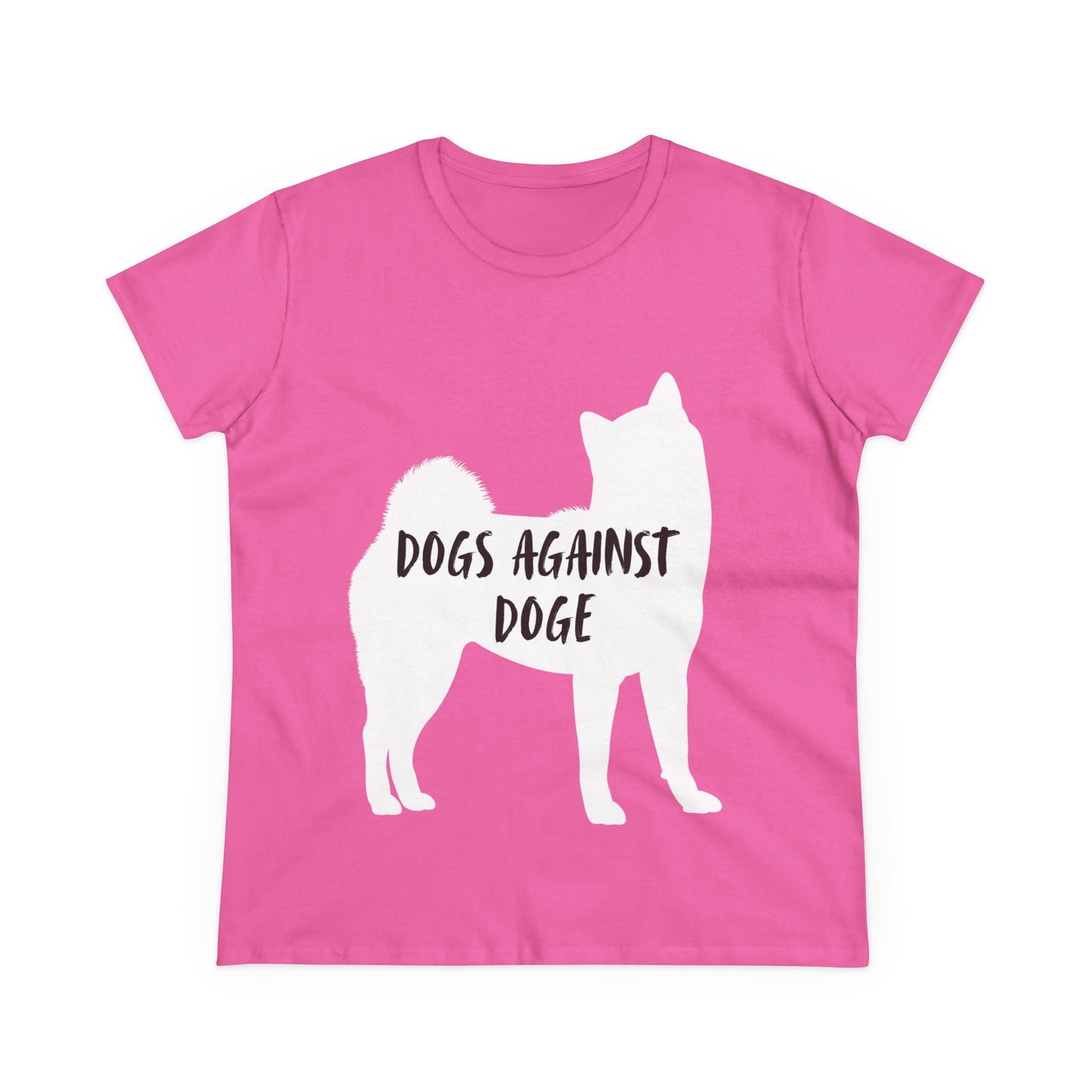 Color Edition: Shiba Inu Women's Dogs Against DOGE Cotton Tee