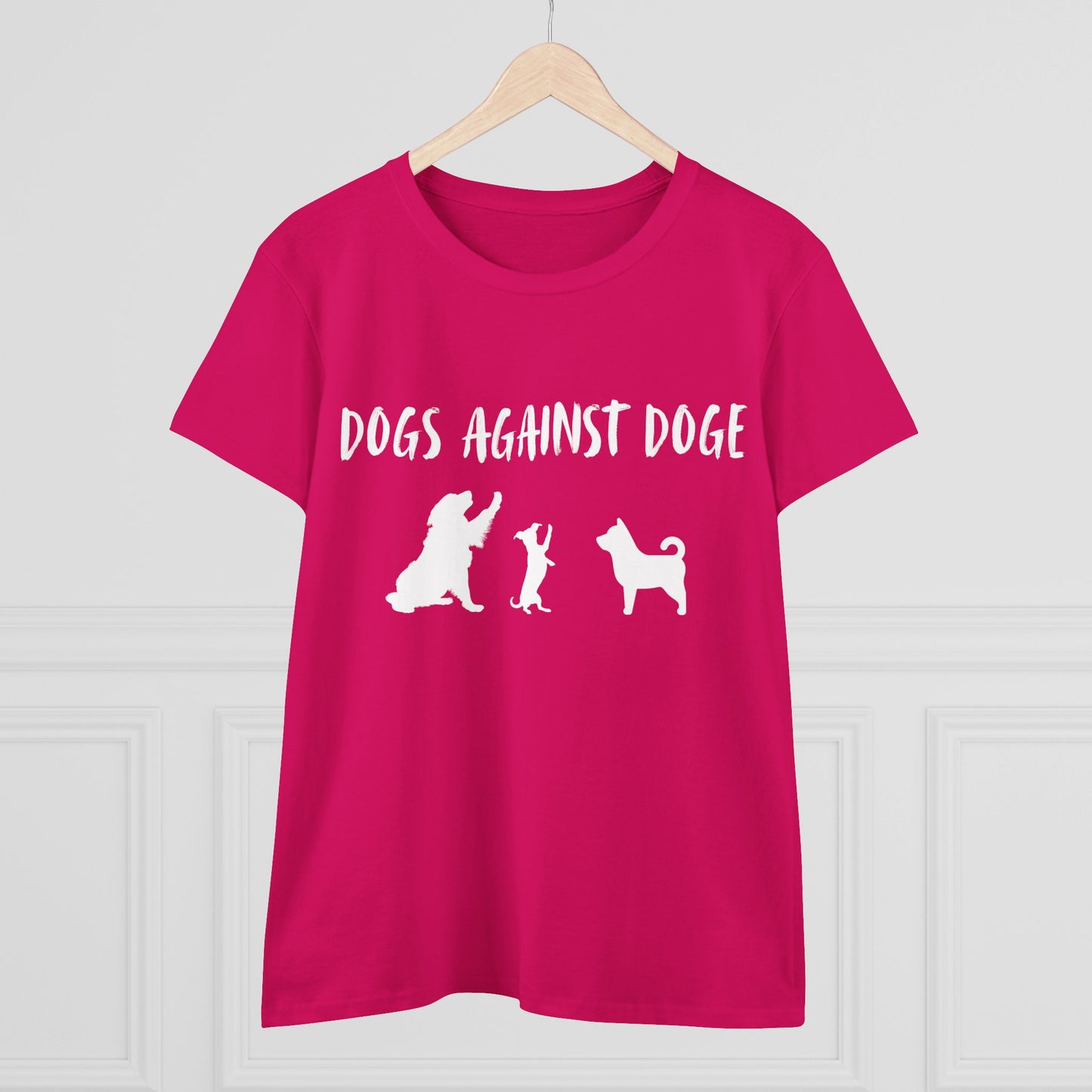 Color Edition: Women's Dogs Against DOGE Cotton Tee