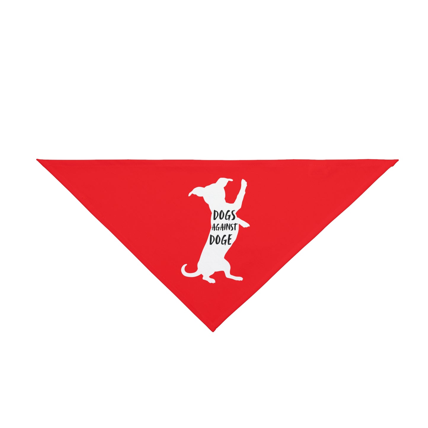 Red Wiener Dogs Against DOGE Pet Bandana