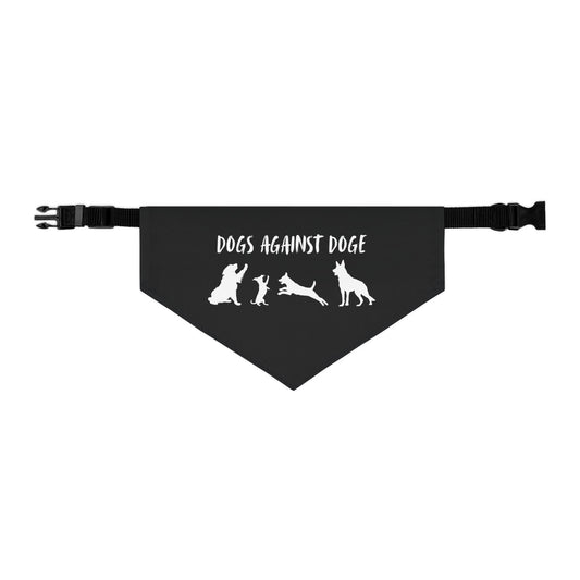 Black Dogs Against DOGE Protesting Pups Pet Bandana Collar - Stylish Accessory for Dog Lovers