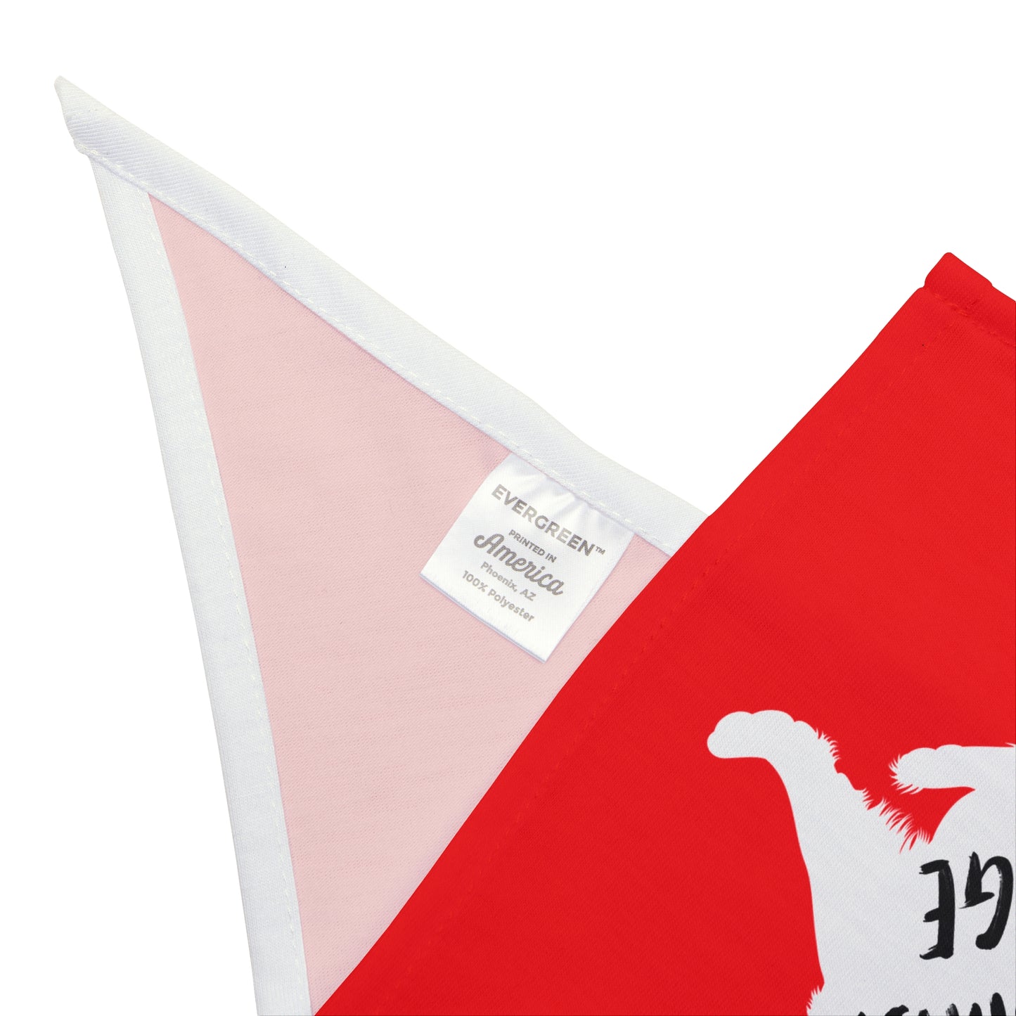 Red Raised Paw Dogs Against DOGE Pet Bandana