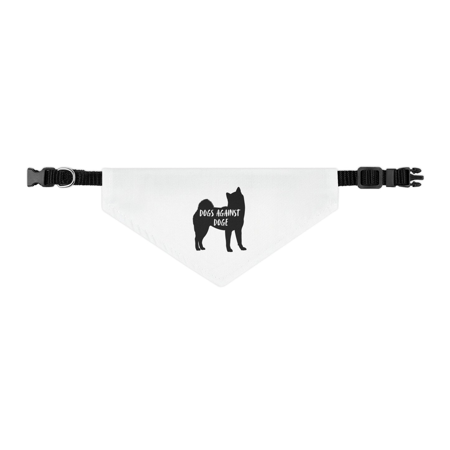 Dogs Against DOGE Shiba Inu Pet Bandana Collar