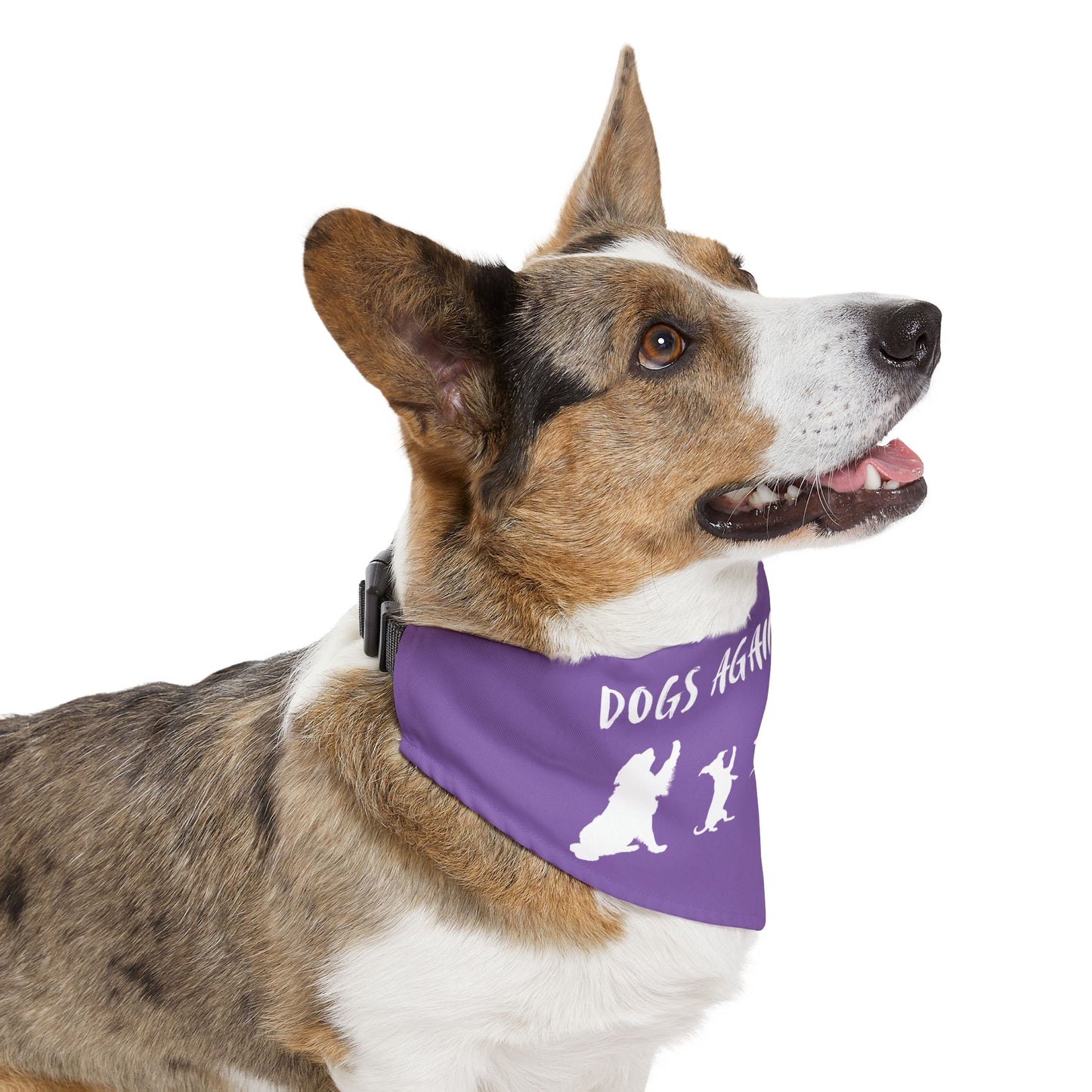 Lavender Dogs Against DOGE Protesting Pups Pet Bandana Collar - Stylish Accessory for Dog Lovers