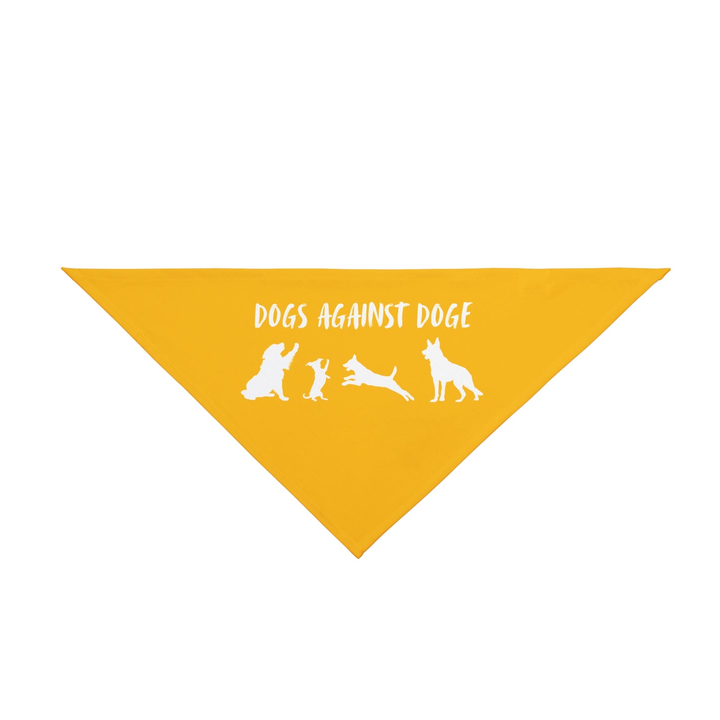 Yellow Protesting Pups Dogs Against DOGE Pet Bandana