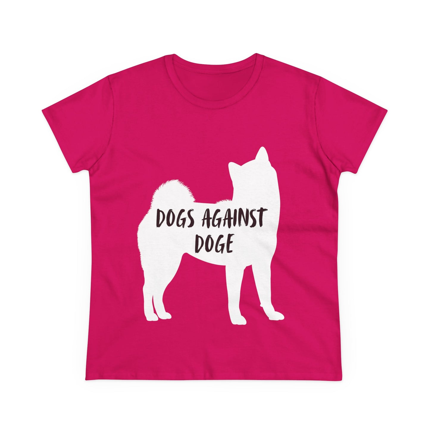 Color Edition: Shiba Inu Women's Dogs Against DOGE Cotton Tee