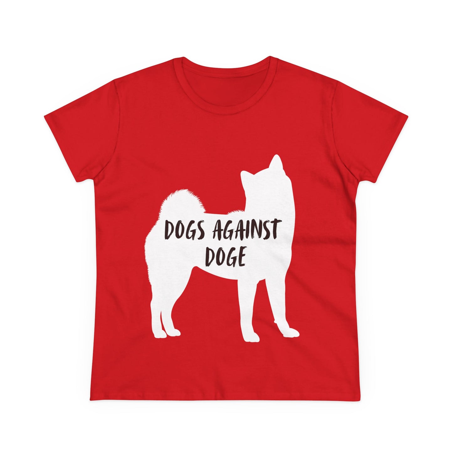 Color Edition: Shiba Inu Women's Dogs Against DOGE Cotton Tee