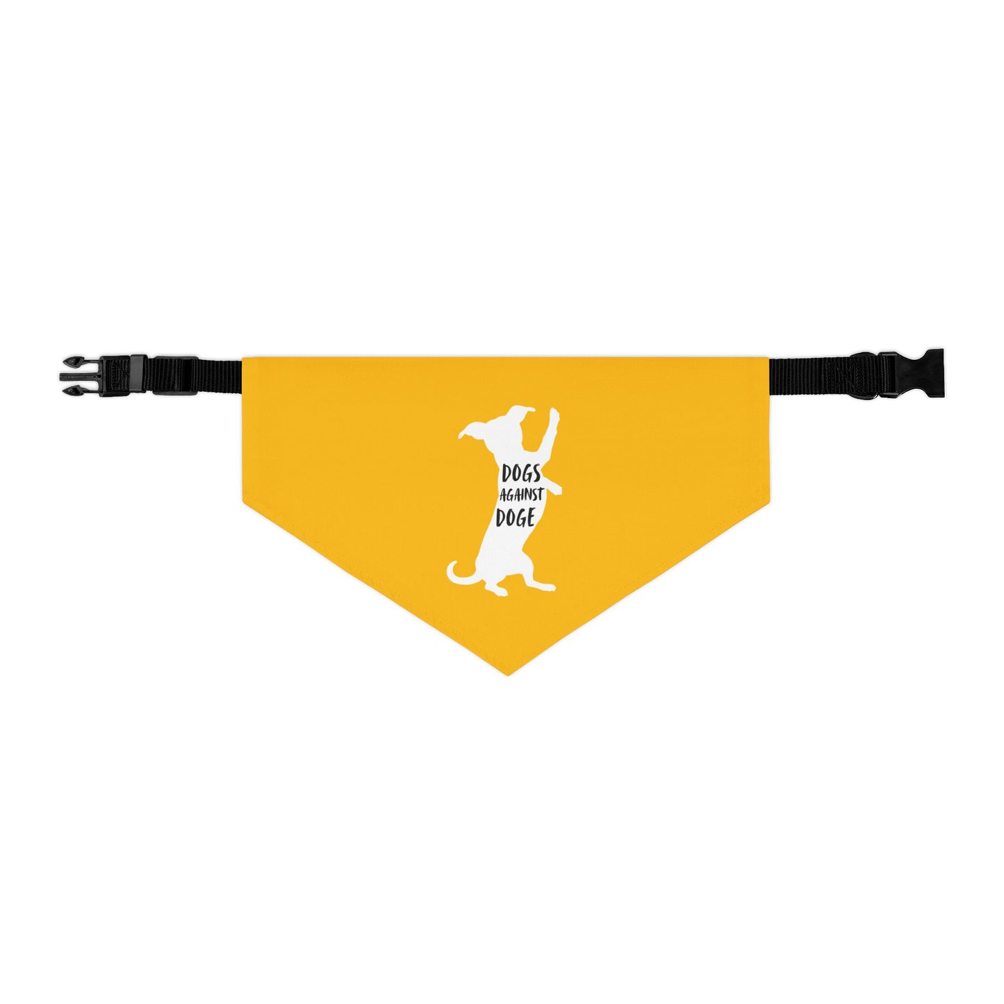Yellow Wiener Dogs Against DOGE Pet Bandana Collar