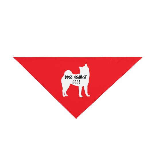 Red Shiba Inu Dogs Against DOGE Pet Bandana