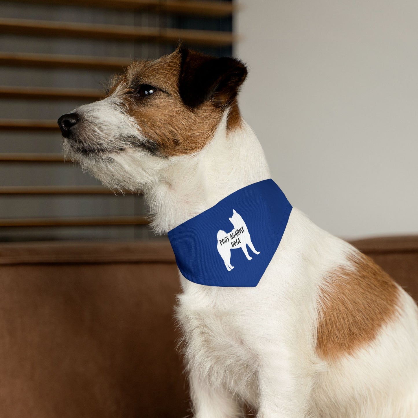 Blue Dogs Against DOGE Shiba Inu Pet Bandana Collar