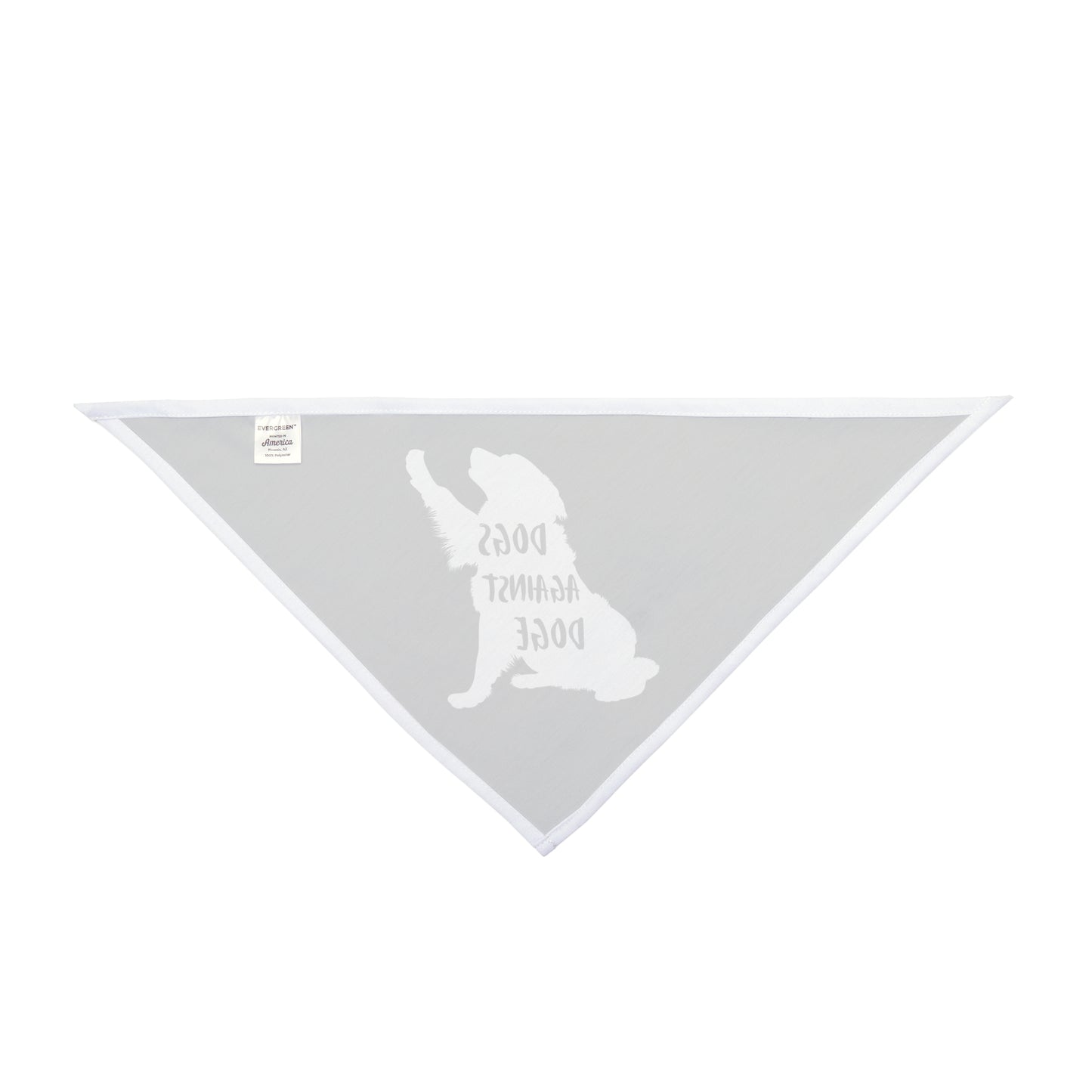 Black Raised Paw Dogs Against DOGE Pet Bandana