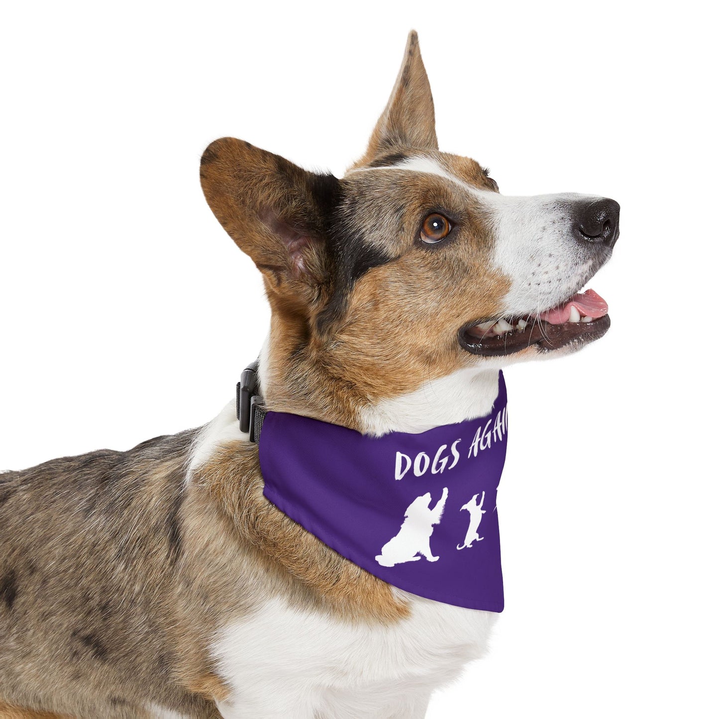 Purple Dogs Against DOGE Protesting Pups Pet Bandana Collar - Stylish Accessory for Dog Lovers