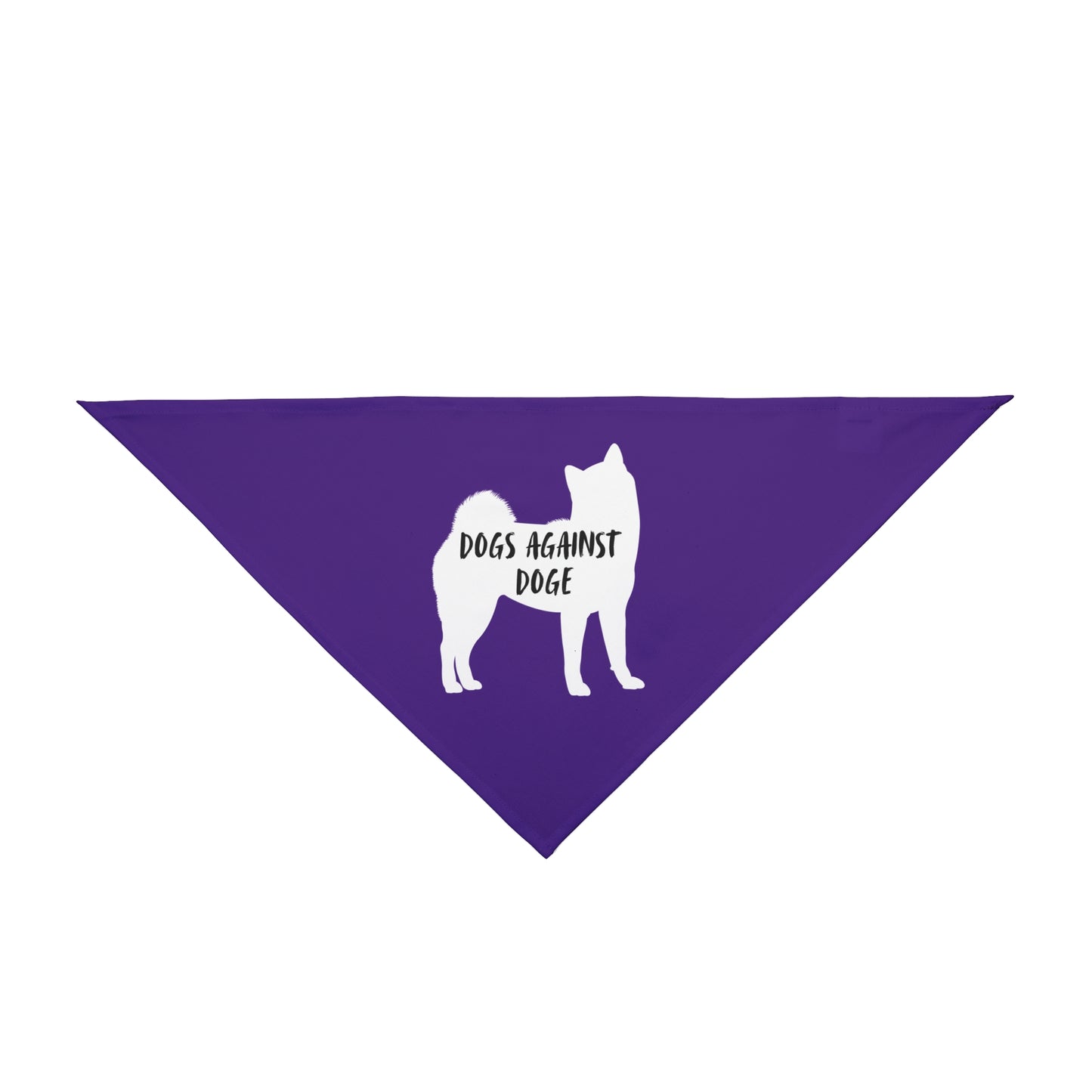 Purple Shiba Inu Dogs Against DOGE Pet Bandana