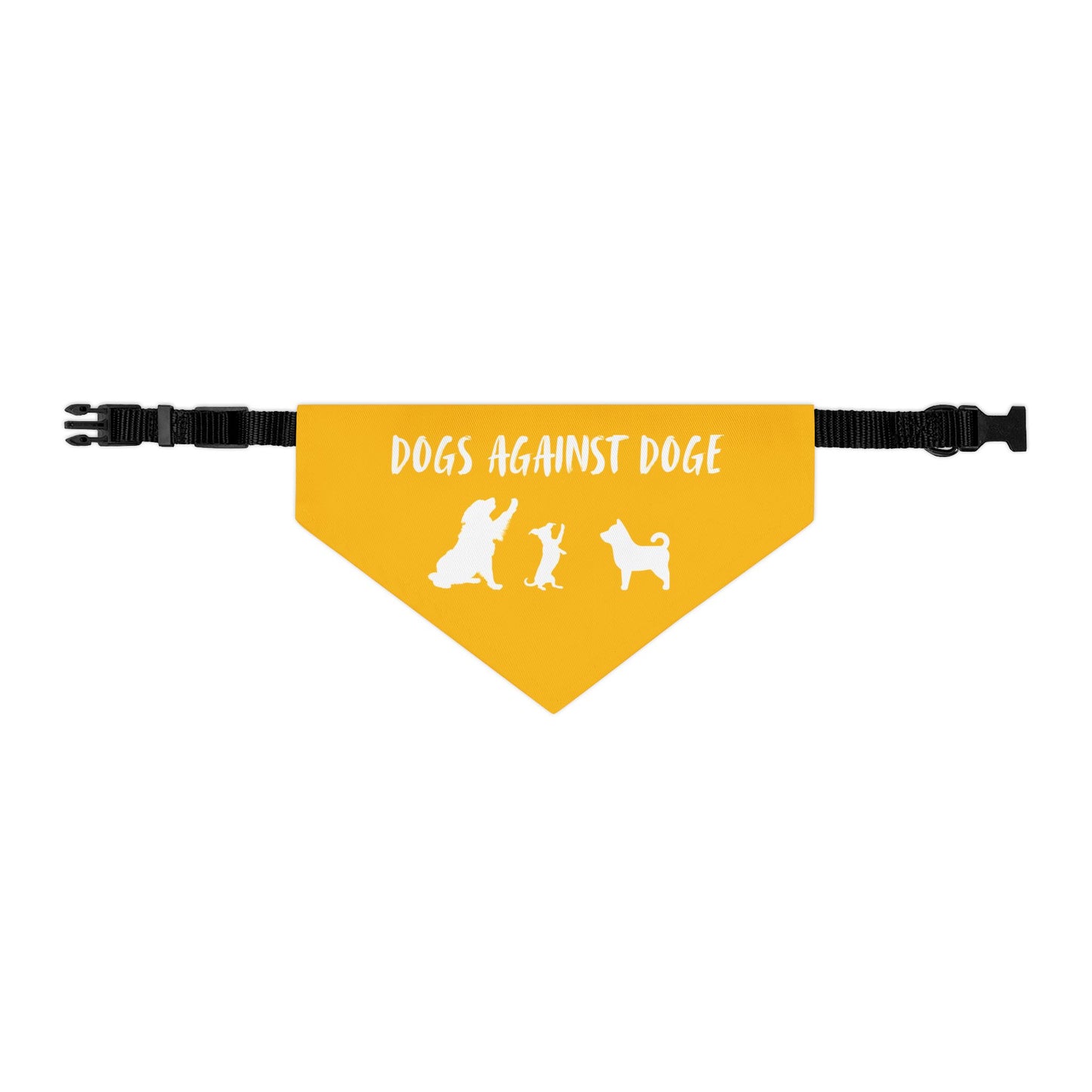 Yellow Dogs Against DOGE "Stop the DOGE" Pet Bandana Collar
