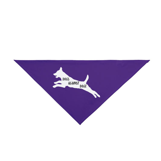 Purple Lunging Pup Dogs Against DOGE Pet Bandana