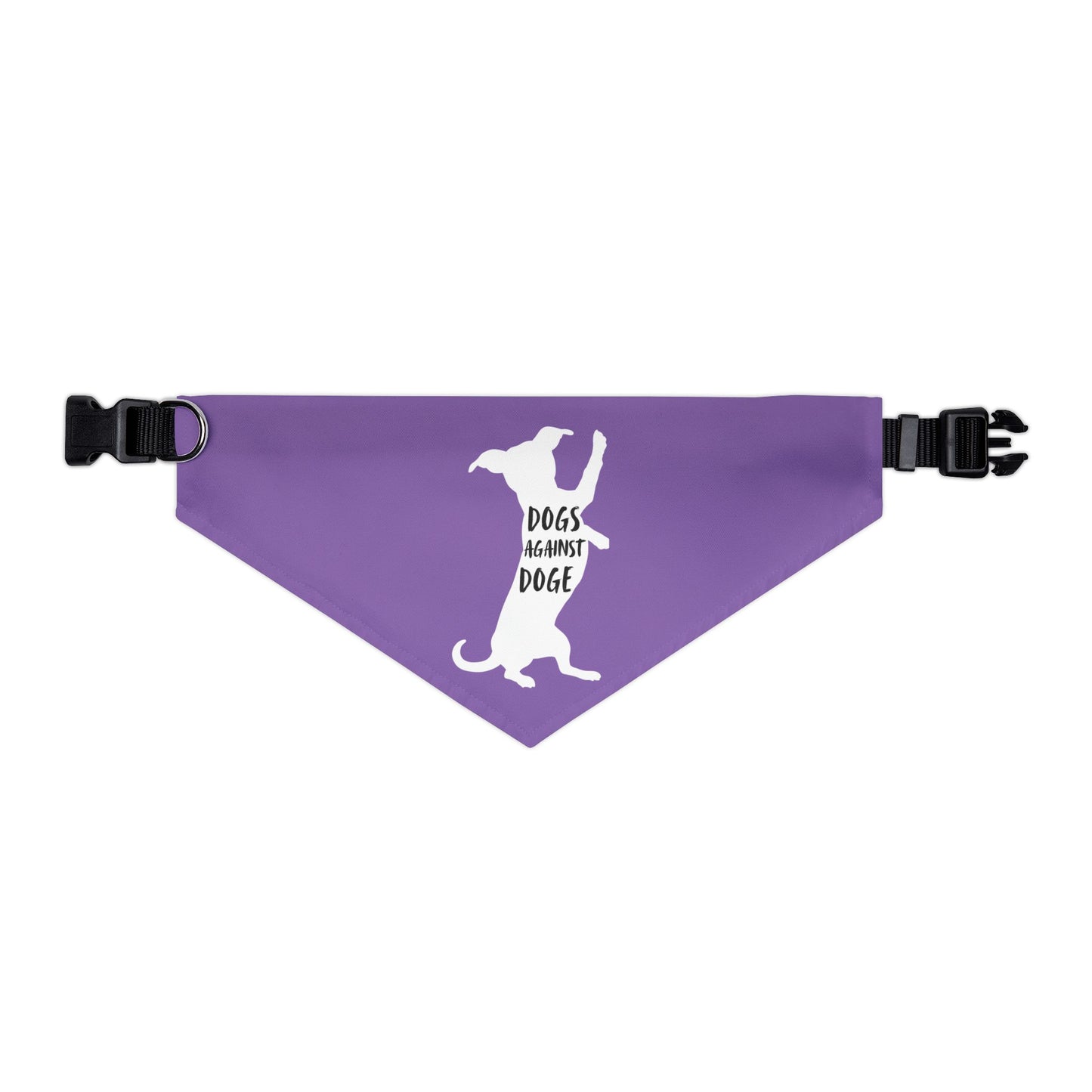 Lavender Wiener Dogs Against DOGE Pet Bandana Collar