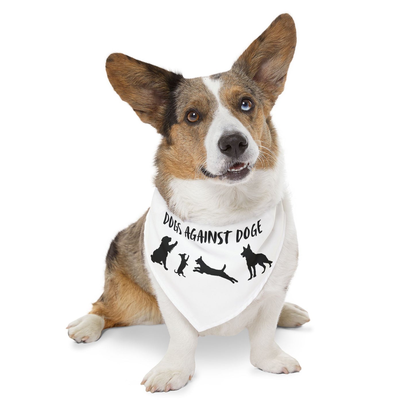 Dogs Against DOGE Protesting Pups Pet Bandana Collar
