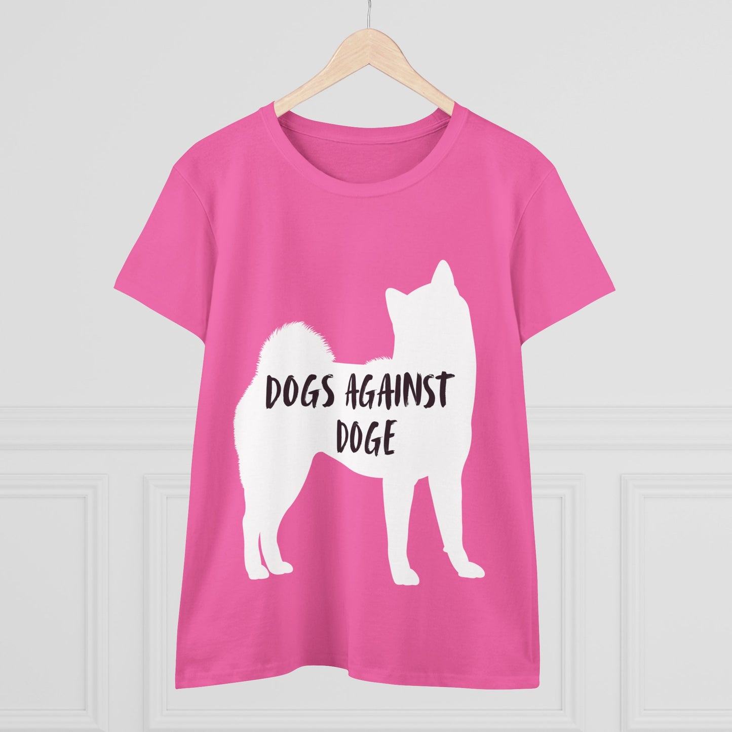 Color Edition: Shiba Inu Women's Dogs Against DOGE Cotton Tee